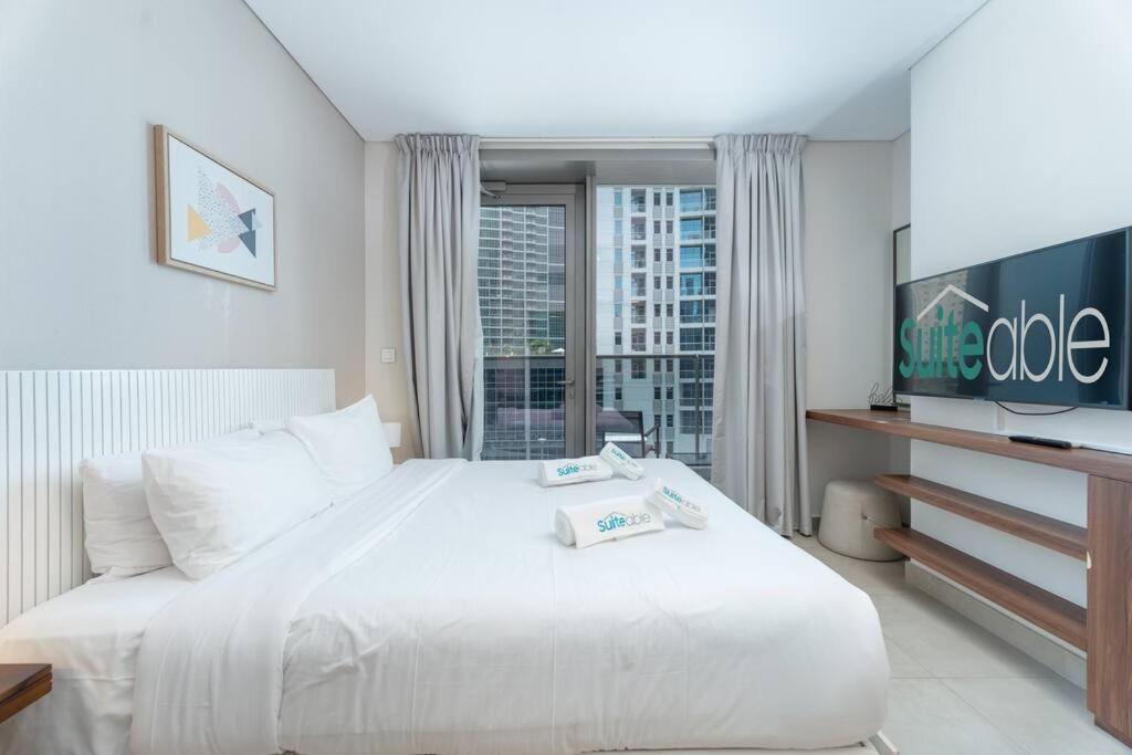 Cozy Studio In Sparkle Tower Jbr By Suiteable Dubái Exterior foto