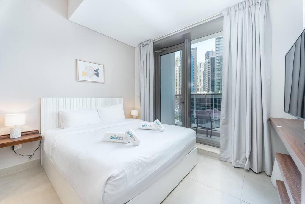 Cozy Studio In Sparkle Tower Jbr By Suiteable Dubái Exterior foto